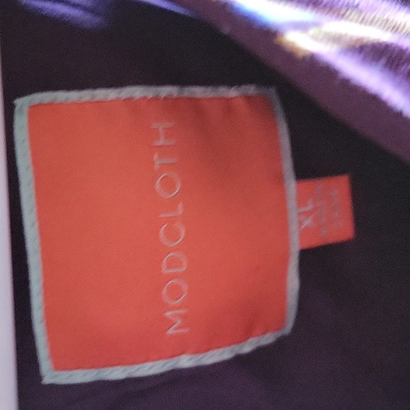 ModCloth Size Large Midi Swing Dress with Multi Colored Stripes - Picture 2 of 4